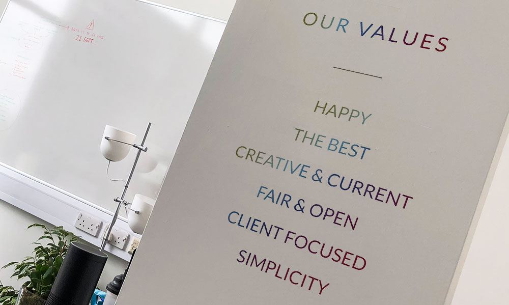 Company Values we live by at TRS Design in Lincoln